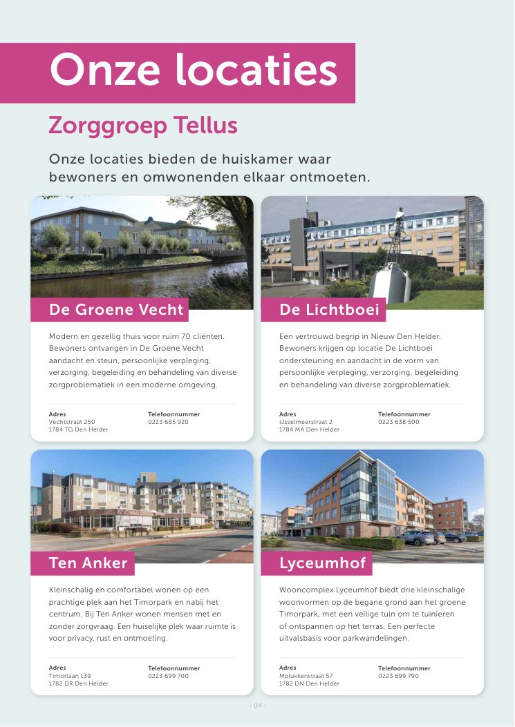 Ron van Noord — Grafisch ontwerp, DTP, Visual design — VerTellus — magazine van Zorggroep Tellus — Beeld: Magazinepagina 4 — Project: Een volledige herontwikkeling van de visuele stijl van VerTellus, vanaf editie 31 doorvertaald naar iedere…