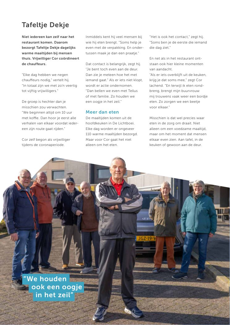 Ron van Noord — Grafisch ontwerp, DTP, Visual design — VerTellus — magazine van Zorggroep Tellus — Beeld: Magazinepagina 22 — Project: Een volledige herontwikkeling van de visuele stijl van VerTellus, vanaf editie 31 doorvertaald naar iedere…
